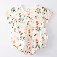 Peach linen bubble- 18/24M