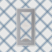 Blue buffalo check bamboo swaddle