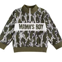Mamas boy camo pullover