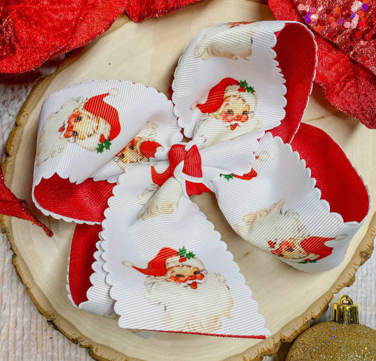 Scallop Santa bow