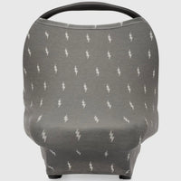Multi use 4 in 1- car seat cover, nursing cover, shopping cart cover, high chair cover - storm