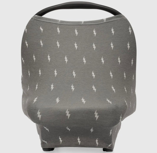 Multi use 4 in 1- car seat cover, nursing cover, shopping cart cover, high chair cover - storm