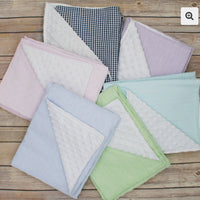 Minky Dot Baby Blanket- embroider me-
