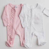 Ruffle footie