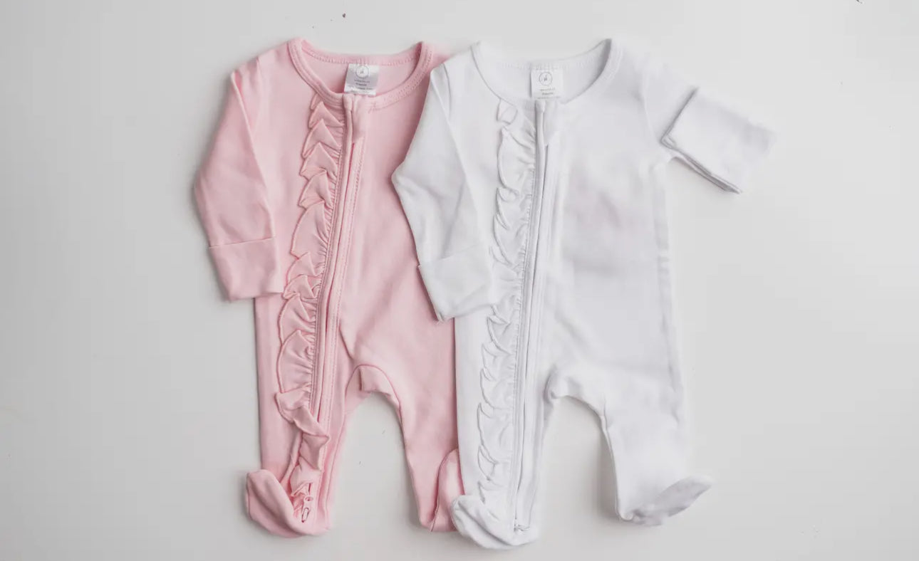 Ruffle footie