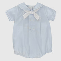 Blue romper with anchor