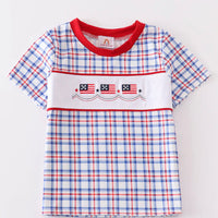 Patriotic flag boys top