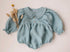 Blue collard ruffle bubble