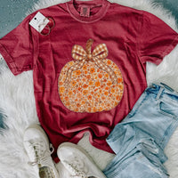 Pumpkin bow tee