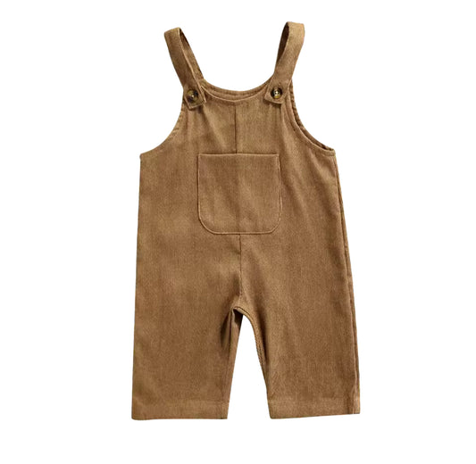 Coffee pocket jumpsuit