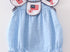 Patriotic flag girls bubble