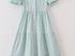 Blue tiered ruffle mom dress