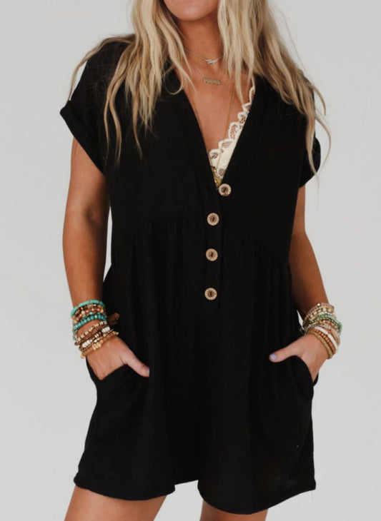 Cozy Black Romper