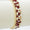 Set of 4 burgendy and gold bracelet