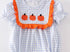 French knot girls plaid bubble