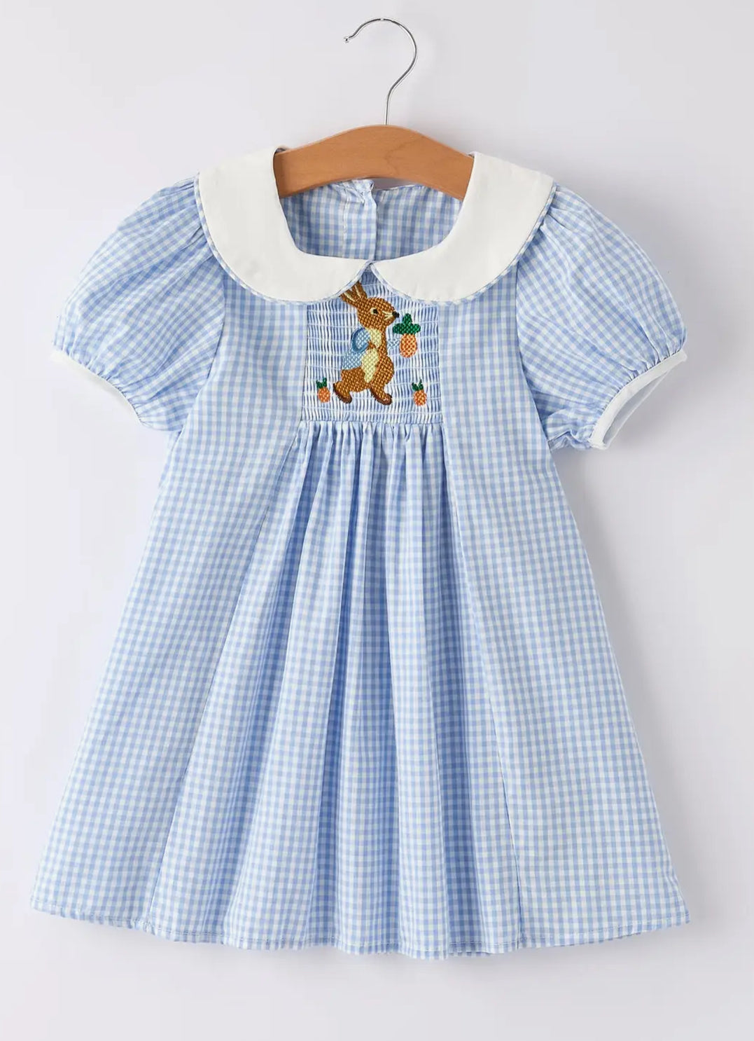 Blue plaid rabbit dress