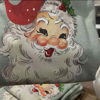 Green Santa crewneck
