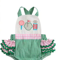 Girls golf ruffle bubble
