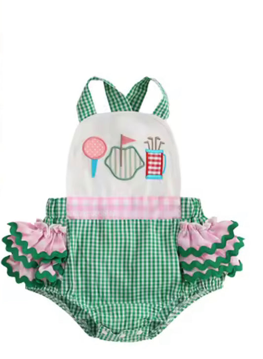 Girls golf ruffle bubble