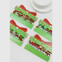 Word Christmas Bracelet Stack