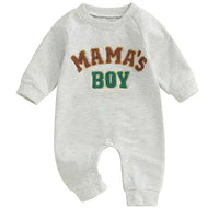 Mama’s Boy Grey Romper