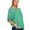 Acid wash ribbed top -Kelly green