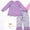 Purple floral bow pant set