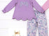 Purple floral bow pant set