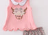 Highland cow girls bloomer set