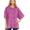 French Terry oversized top-plum