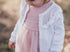 White ruffle knit sweater