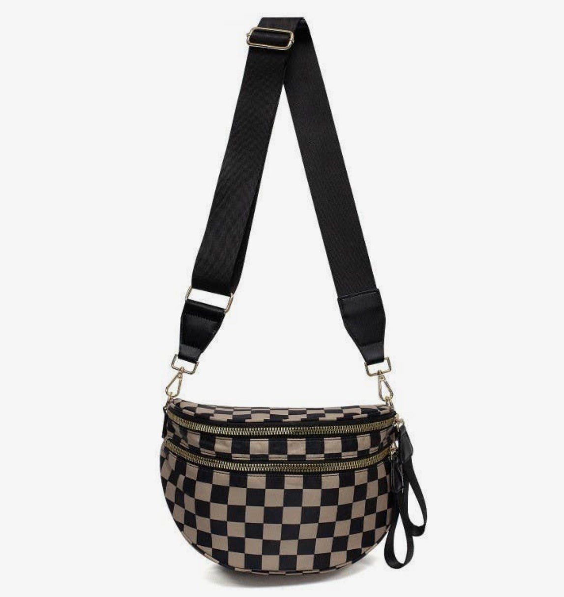 Checkered cross body