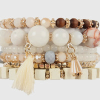 Nude bracelet stack