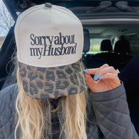 Sorry about my husband