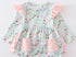 Floral girls ruffle bubble