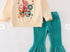 Cartoon velvet pant set