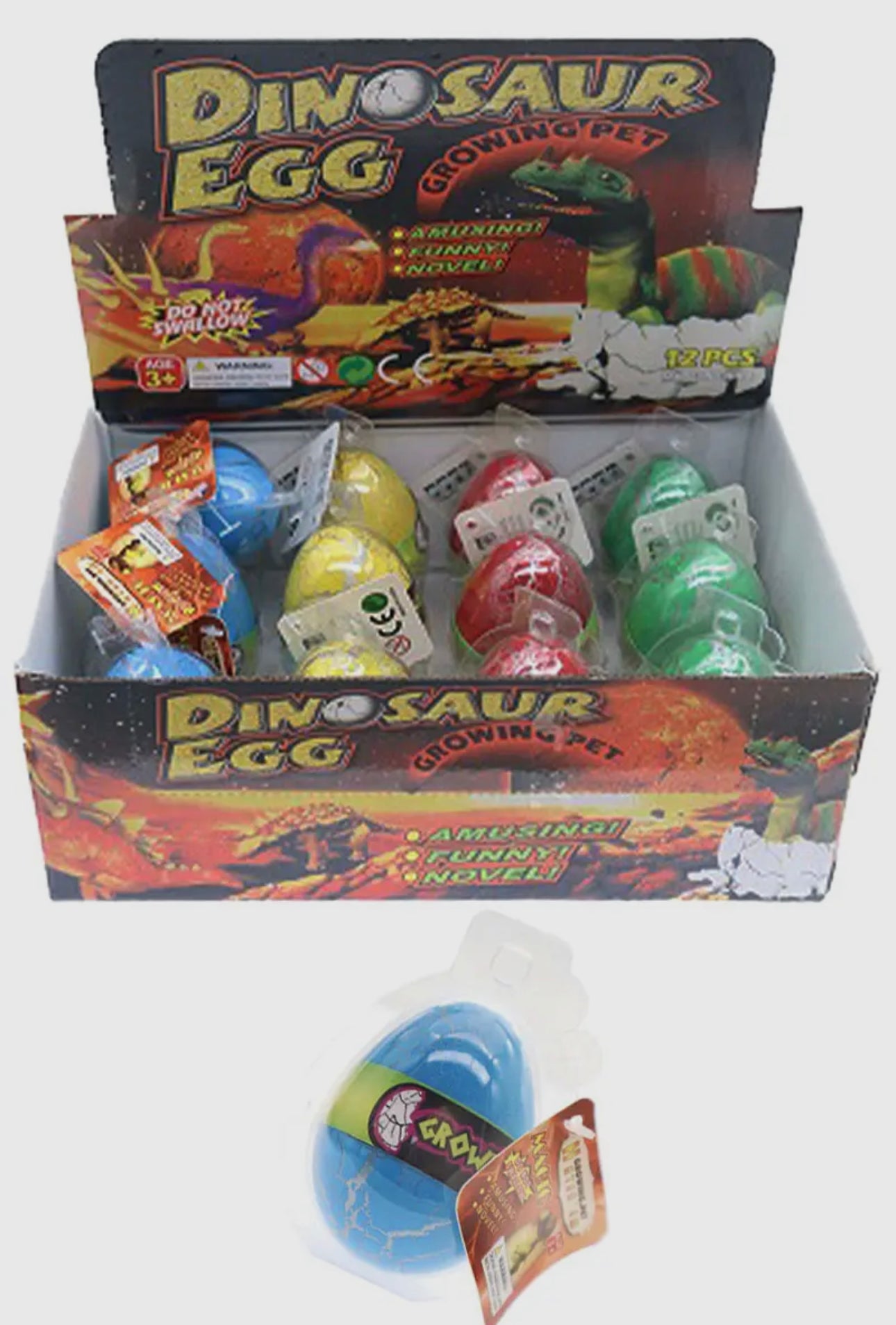 Dinosaur egg water growing hatching toy