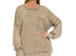 Raw hedge acid wash pocket pullover
