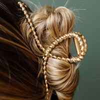 Gold hair clips