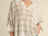 Windowpane knit top