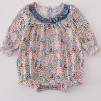 Blue floral bubble