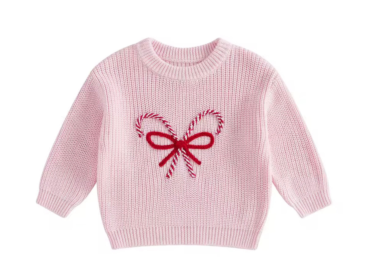 Candy cane pink sweater