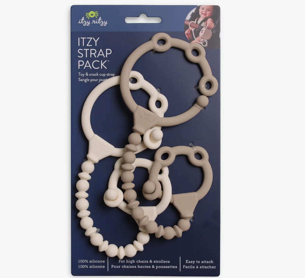 Itzy toy, cup & snack strap set
