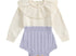 Purple knit sweater romper