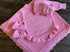 Ruffle knit romper pink- NB