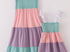 Multi color tiered mom dress