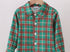 Christmas plaid boys button down