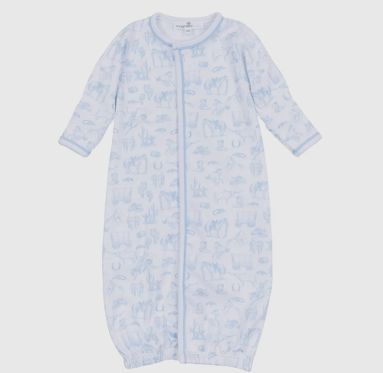 Wild West toile converter - blue