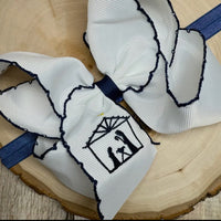 Nativity headband bow