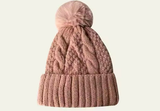 Textured beanie hat